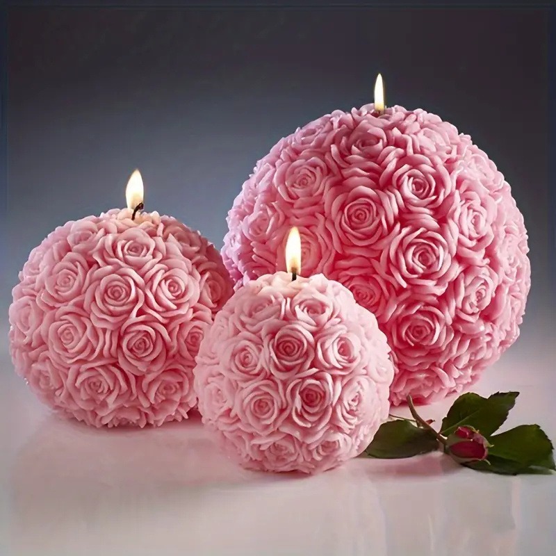 Home Fragrance Rose - Moule en silicone DIY pour bougies