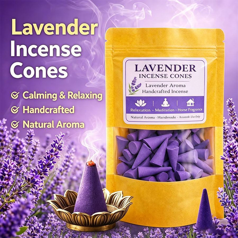 Home Fragrance Vanilla - Cônes d'aromathérapie à la lavande de